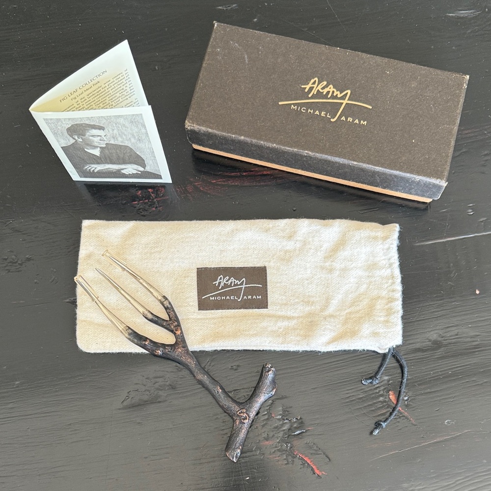 Michael Aram Black and Silver Fork Accessory